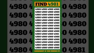 Blink And Miss 4981 In This Sea Of 4980S