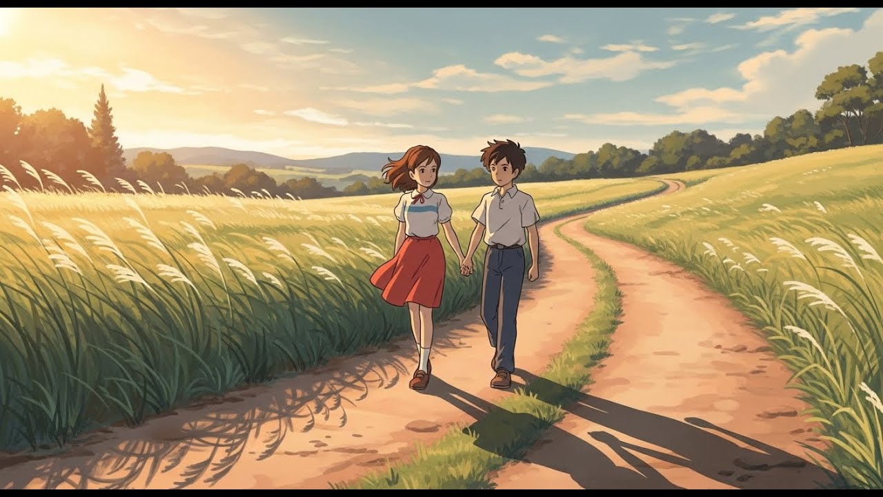 Sunset That Lasts Forever | Ghibli Art Style