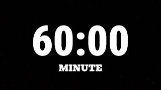 60 Minute Timer ⏱️| Black Screen | No Music