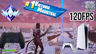 Fortnite unreal ranked| gameplay on controller in ps5 120fps | the best settings