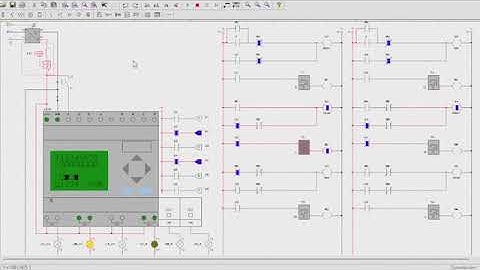 Aula 21 - Automação Semáforo Cruzamento de Vias CLP/Ladder  Software CadSimu