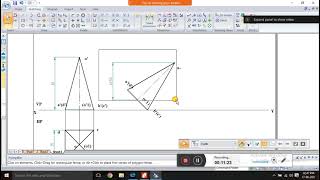 Normal method of Square Pyramid-7 # Projection of Solids # VTU # 1st Year# EGDL# Common to all#