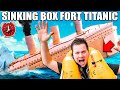 BOX FORT TITANIC SINKING! - 24 Hour Box Fort City Challenge Day 3