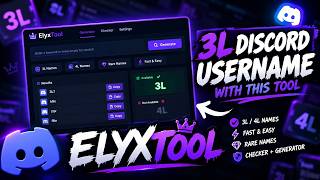 Discord Username Generator & Checker ⚡ 3L / 4L free user in this tool