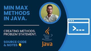 Pro: What is Min Max methods in Java? Creating methods in java. Problem statement #java #coder