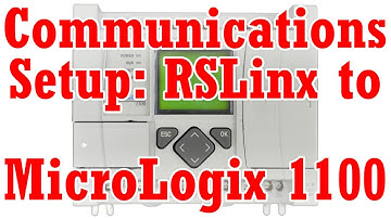A-B MicroLogix 1100 Communications Setup & Download