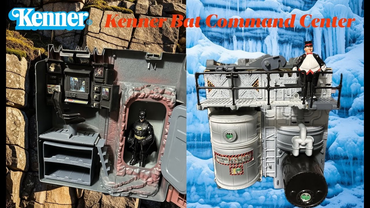 Kenner Batman Returns Bat Command Center Review - YouTube