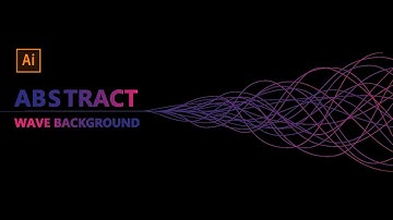 How to create abstract wave background use only one tool - a pen tool(P)