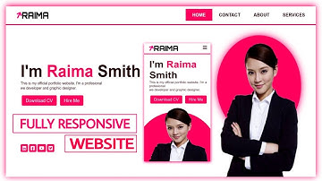 How To Make A Fully Responsive Personal Portfolio Website - Using HTML, CSS & JAVASCRIPT ll