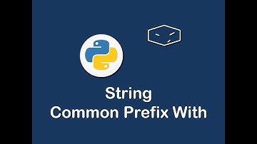 string common prefix with in python 😀