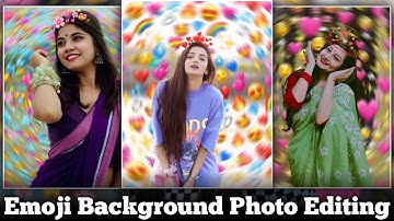 How To Create An Emoji Background Edit | How To Do The Emoji Background On PicsArt | KAZAL TECH