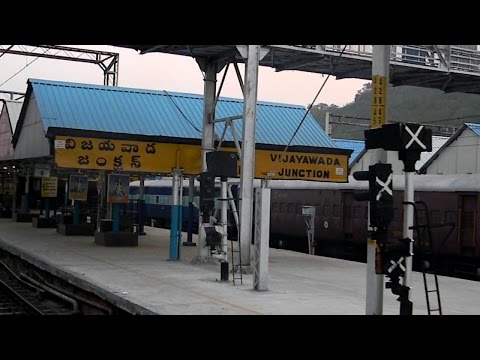 Full fledged arrival and departure from Vijaywada Jn. Chennai AC Express on-board !!!