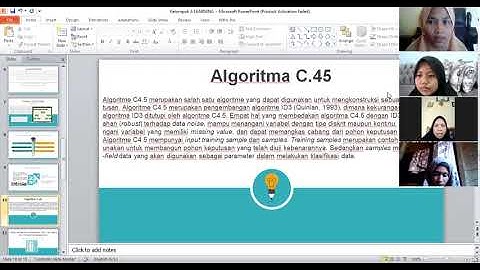 Presentasi AI Kelompok 3 Tentang Learning ( Iterative Dichotomiser ( ID3 ) dan Algoritma C.45)