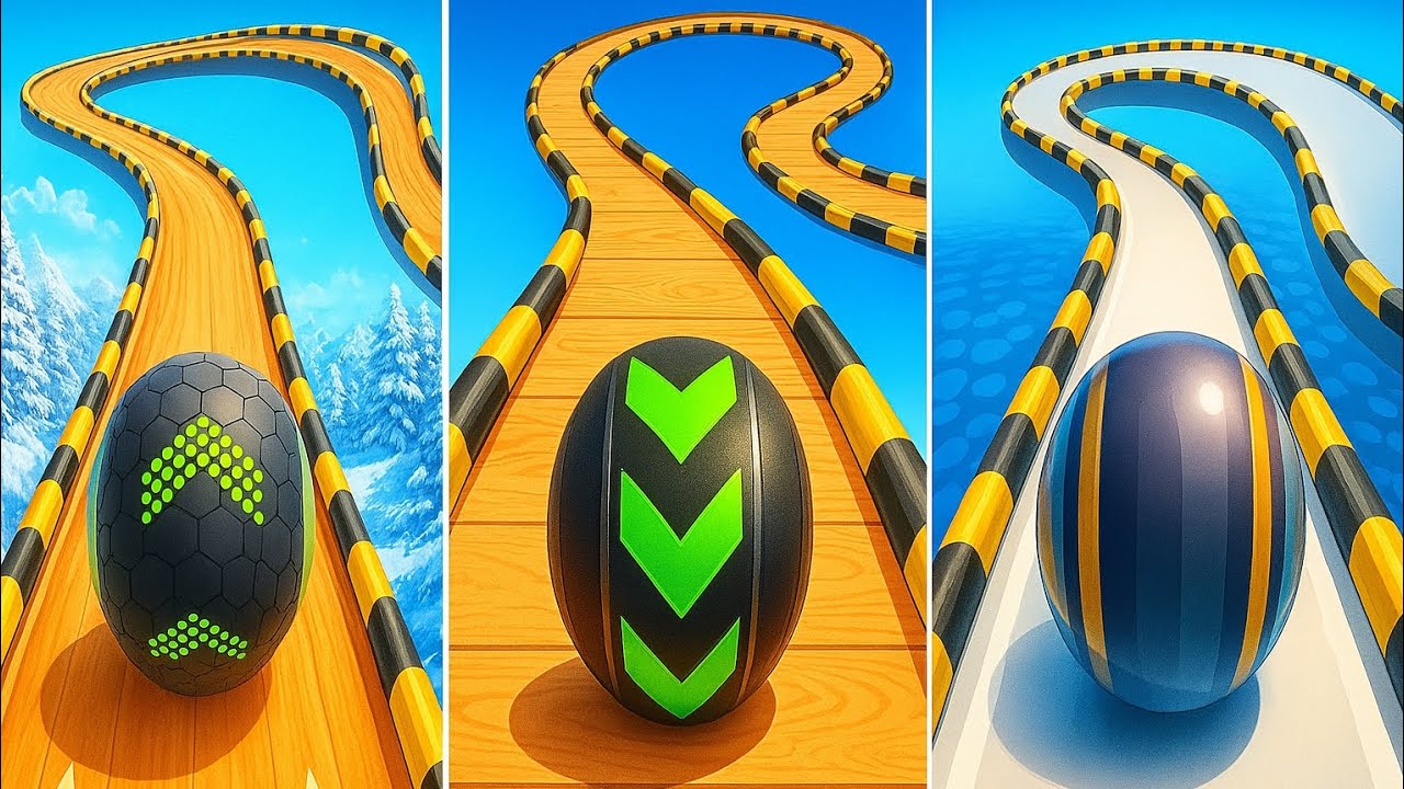 SKY ROLLING BALLS+GOING BALLS ALL LEVELS GAMEPLAY