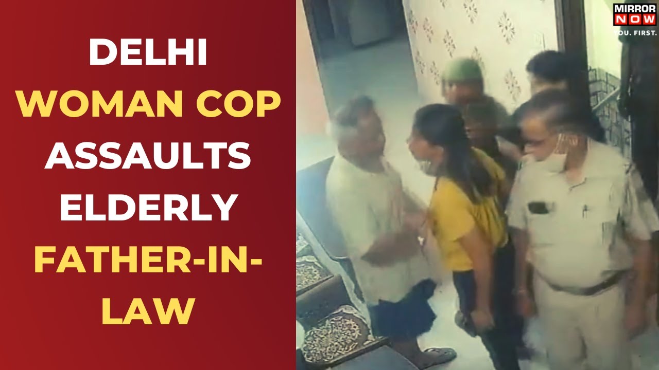 Viral Video | Caught On Cam | Delhi Cop Assaults Elderly Man | English News