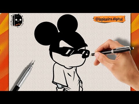 🔶Como desenhar mickey mouse estilo maloka passo a passo