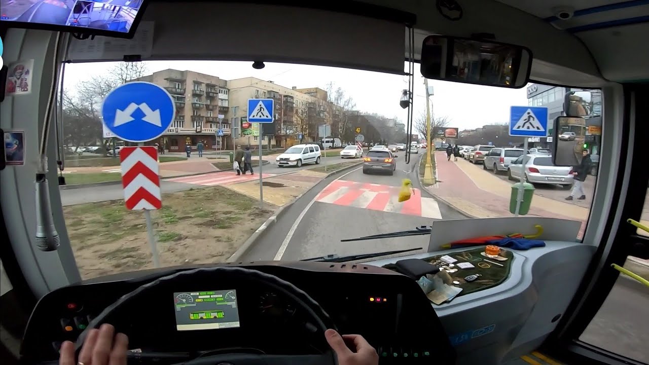 Выехал на 24 маршрут после обеда, автобус Electron