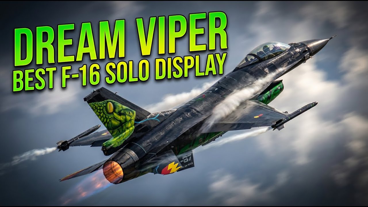 F-16 Dream Viper Tearing Up the Valley | Best Solo Display Ever [4K]
