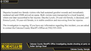 Catoosa County Sheriff's Office investigating fatal shooting at party that killed 24yo Daysha Lynch