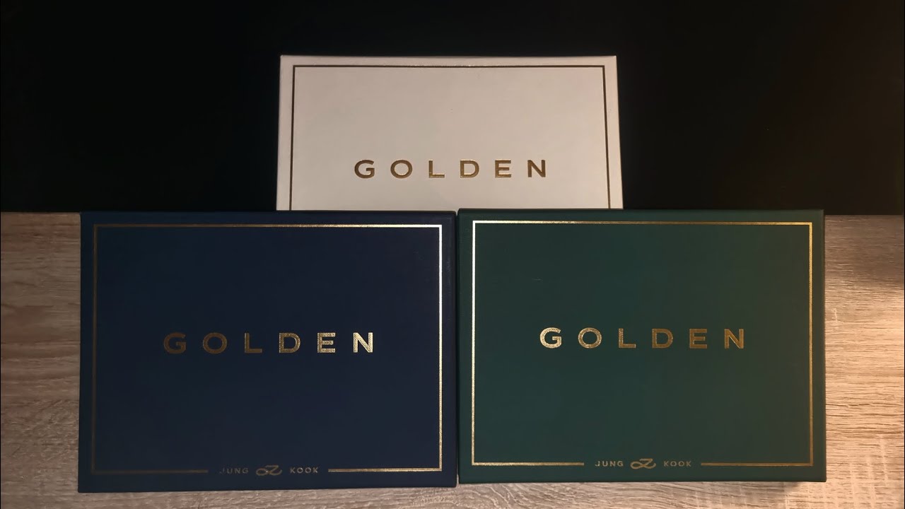 💜 BTS Jungkook 1st Solo Album Golden all 3 Versions (Solid, Shine