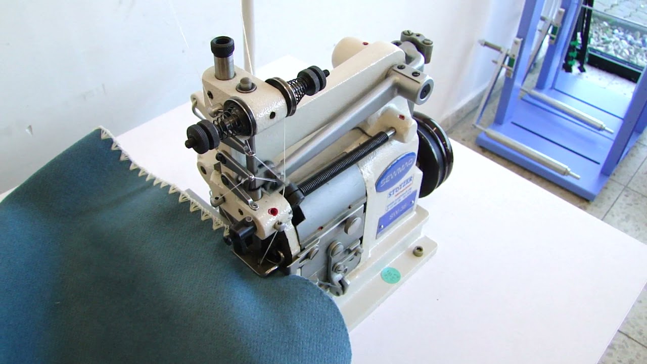 Muschelsaum-Nähmaschine, Häkelmaschine, Irmscher - YouTube