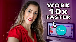 HOW TO WORK FASTER IN CANVA |  My Canva Tips and Tricks to Speed Up Your Workflow 10x FASTER