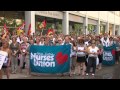 Nurses walk the picket lines with CUPW Postal Workers