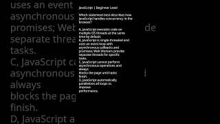 JavaScript Concurrency in Browsers Explained #callbacks #promises #webworkers