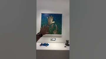 Interactive Art that Flip Golden Plates just like a Mirror (@knowstery) #shorts