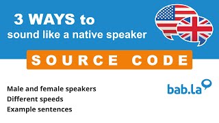SOURCE CODE pronunciation | Improve your language with bab.la
