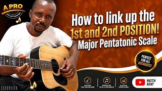 How to Play Major Pentatonic Scale on Guitar OFF NECK | Link up the 1st & 2nd Positions Step by Step