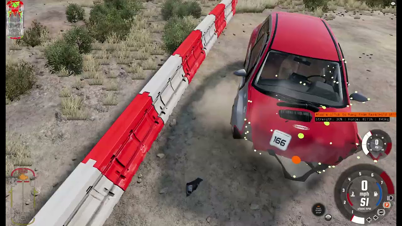 BeamNG drive  rally car crash