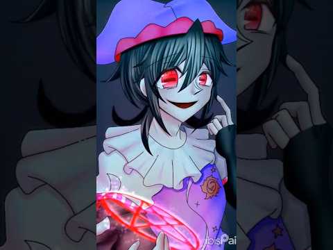 「夜の道化師」#イラスト #オリジナルイラスト  #イラストメイキング #illustration #タイムラプス