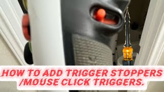 How to add trigger stoppers/mouse click triggers “ON A XBOX”