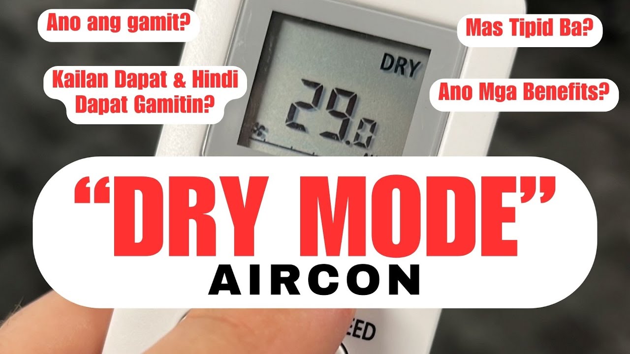 DRY MODE sa Aircon aircon drymode dry YouTube