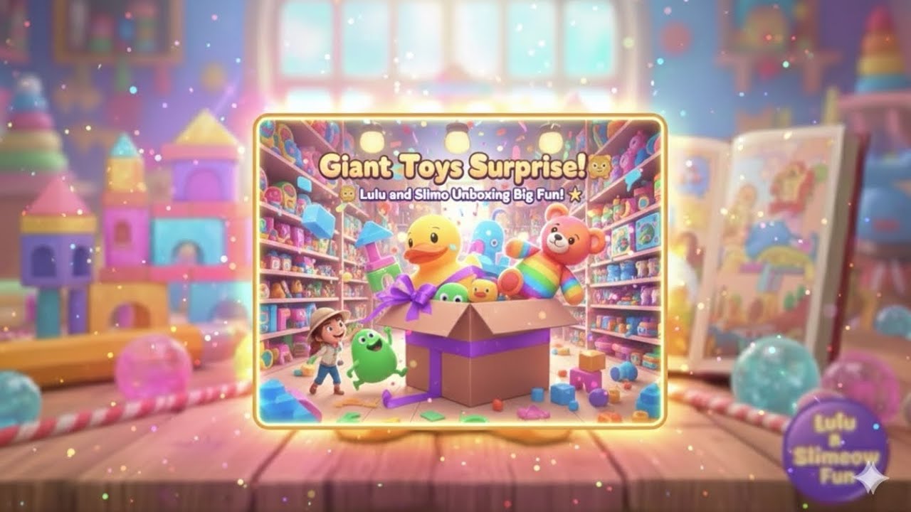 GIANT TOYS SURPRISE! 🧸 Lulu and Slimo Unboxing Big Fun! ✨