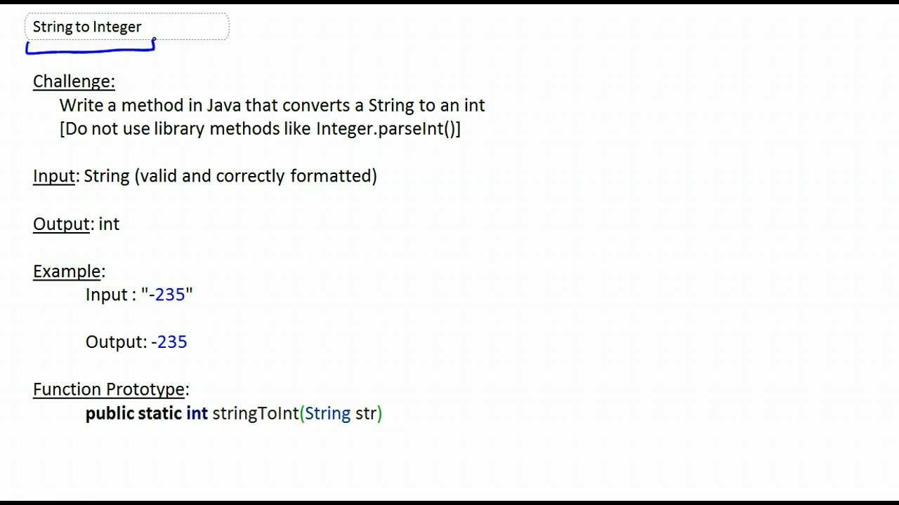 convert string to int in java