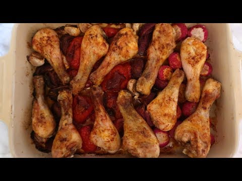 Smoky Paprika Chicken Tray Bake Recipe | Budget Dinner Ideas with Chicken Legs