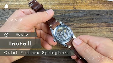 How to Install Quick Release Spring Bars on a Leather Watch Strap (Step-by-Step Tutorial)