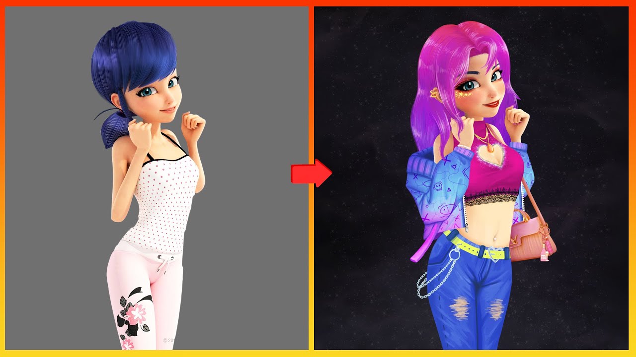 Miraculous Ladybug Glow Up Art - Miraculous Transformation @CartoonProcreat...