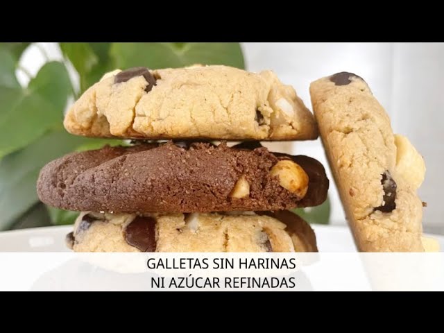 Galletas en 5 min SIN HARINAS, sin azúcar y facilísimas! 😋 Las harás todos  los días!