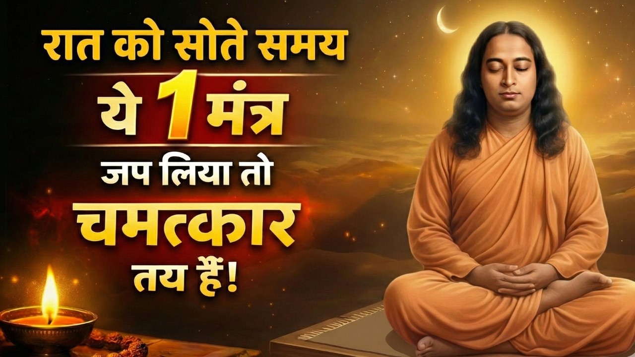 रात को सोने से पहले बस 1 मंत्र जप लो चमत्कार तय है | परमहंस योगानंद का रहस्य संकेत