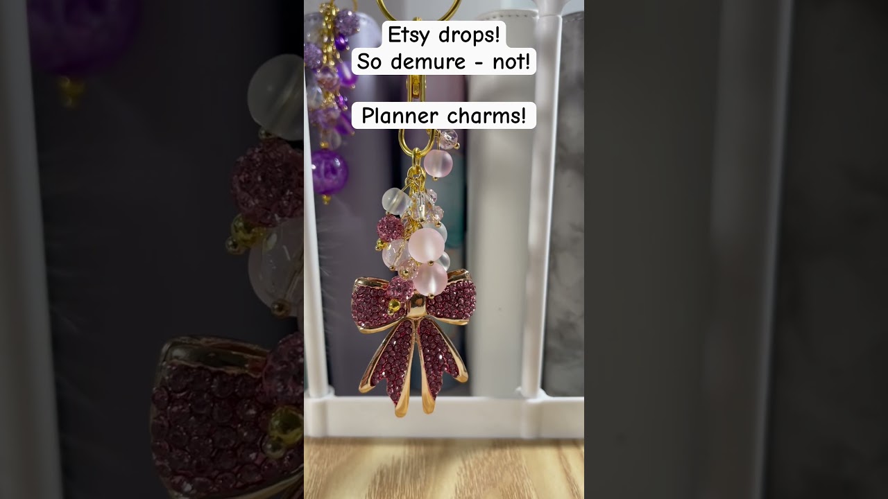 Glam girl planner charms! Available on Etsy today! 