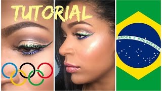 RIO INSPIRED MAKEUP TUTORIAL [Talk Tru] Olympics 2016 | MissFlorence