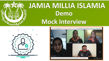 Demo of Mock Interview JMI B.Ed. || Jamia BED Interview Demo
