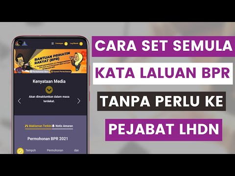 Cara Set Semula Kata Laluan MyBPR Secara Dalam Talian Melalui Portal Rasmi BPR