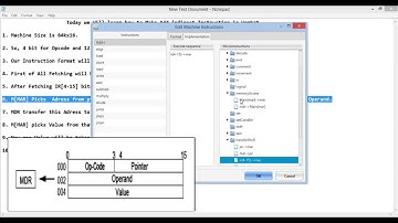 How to create addi (indirect instruction) on wombat usimg CpuSim