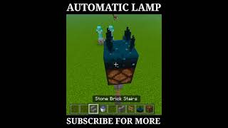 Minecraft :- Automatic Lamp Post Wealth