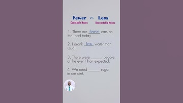 Fewer vs. Less | Most Learners Get This Wrong!