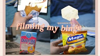 diary 1. filming my binge